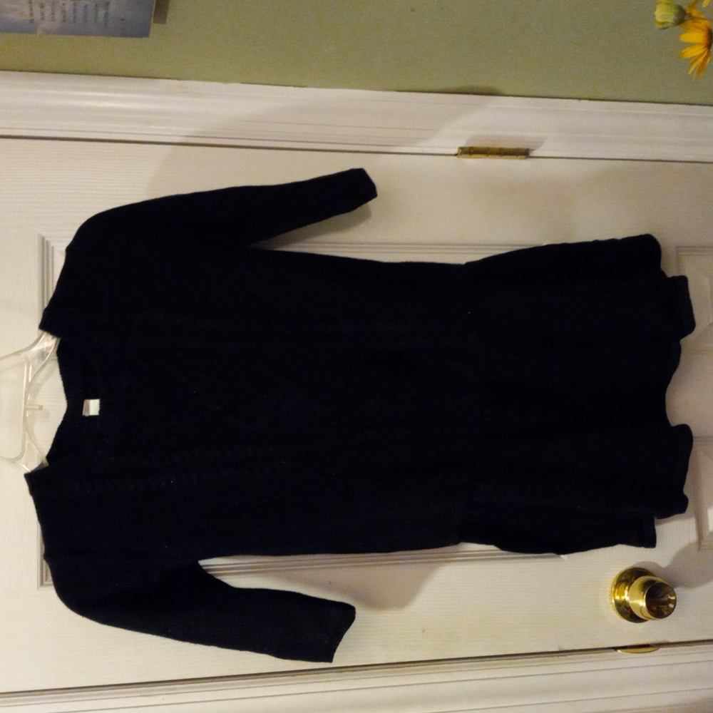 Girls black sweater dress by Cherokee